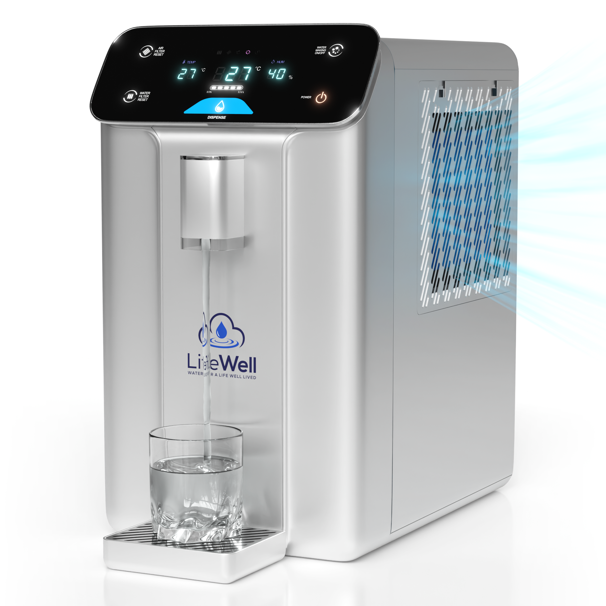 LifeWell S20 dispensing water into a glass
